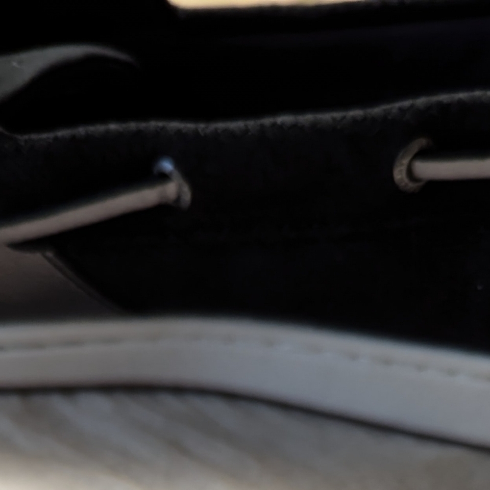 Sperry Women's Lace up Boat Shoes Black Size 9.5 Excellent MSRP $79 - Picture 5 of 8
